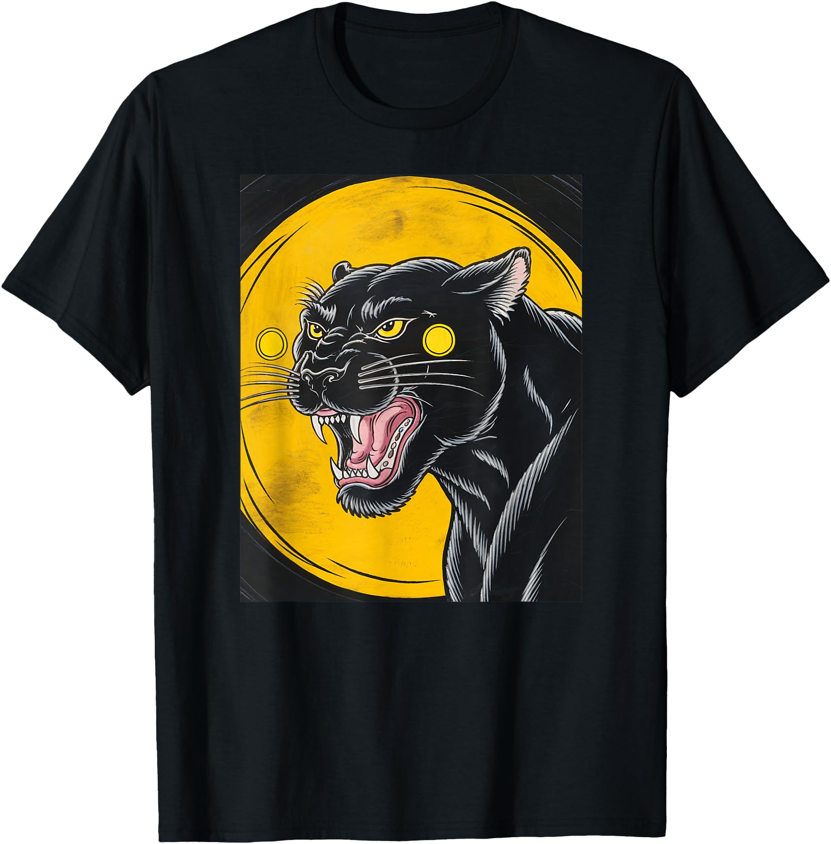 Exclusive Japanese Art Panther Kyosai T-Shirt - Graphic Print Men Women - T-Shirt, Sweatshirt, Hoodie