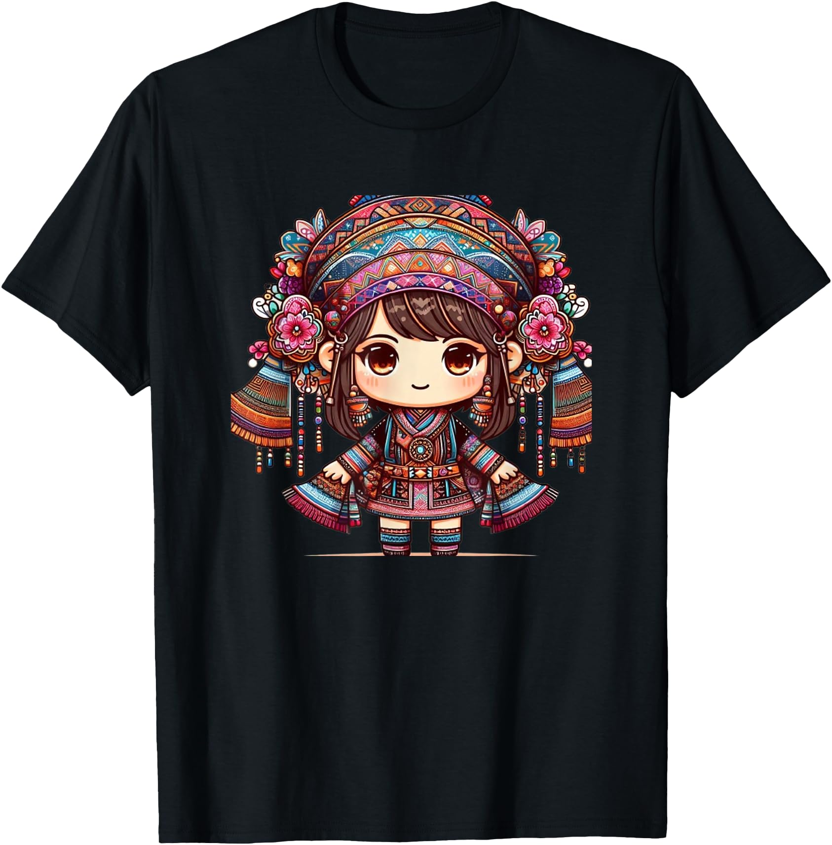 Exclusive Hmong Chibi Artist T-Shirt - Minimalist Print Unisex - T-Shirt, Sweatshirt, Hoodie