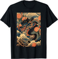 Authentic Dragon Japanese Art Tattoo T-Shirt - Trendy Graphic Men Women - T-Shirt, Sweatshirt, Hoodie