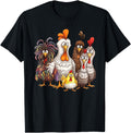 Authentic Colorful Chicken Family Hoodie - Graphic Print for Adults - T-Shirt, Sweatshirt, Hoodie