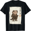 Samurai Frog Japanese Art Anime T-Shirt - Casual Everyday Wear Unisex - T-Shirt, Sweatshirt, Hoodie