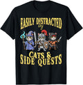 Exclusive Easily Distracted Cats Side Hoodie - Trendy Graphic Men Women - T-Shirt, Sweatshirt, Hoodie