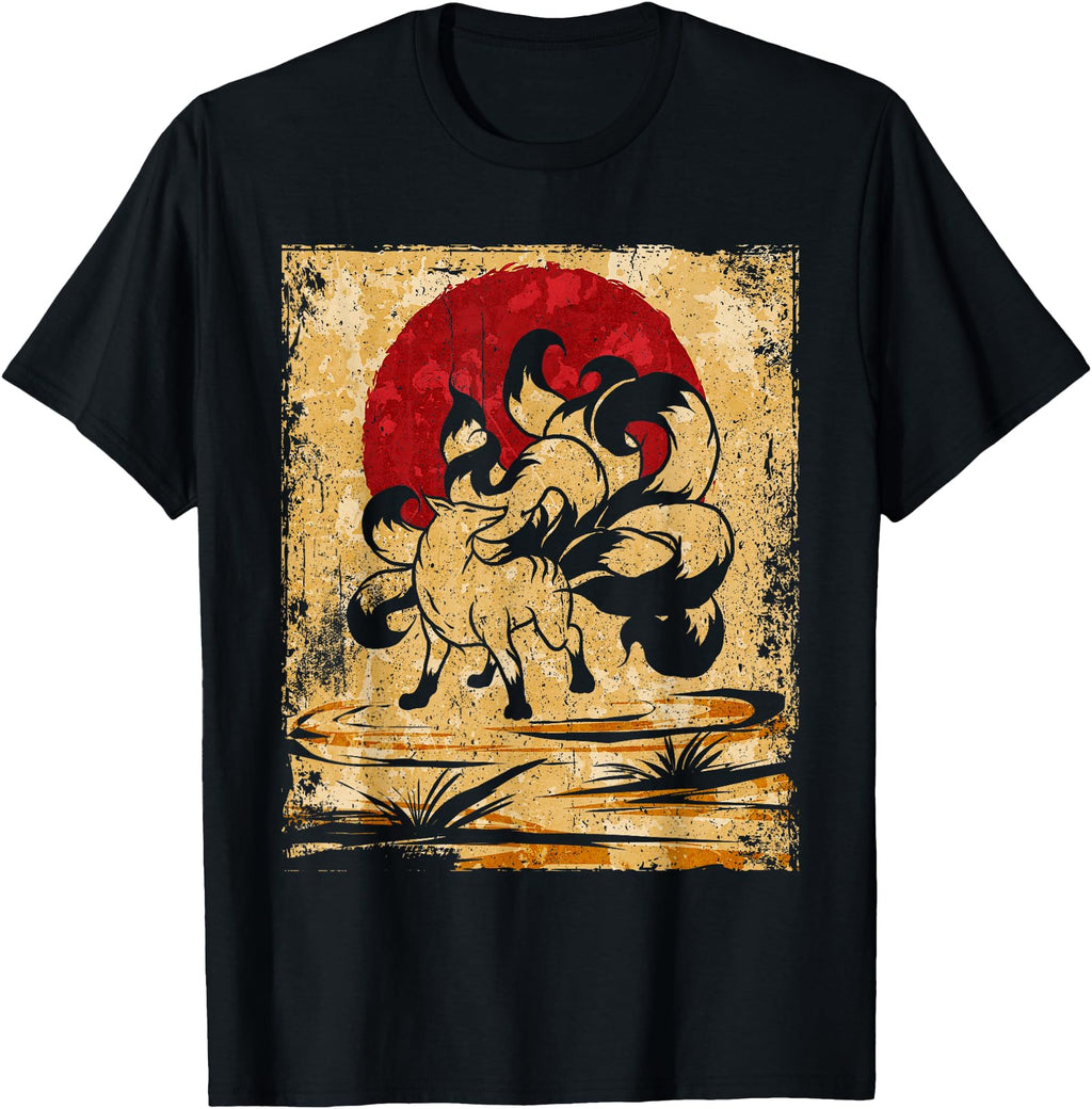 Handcrafted Nine Tailed Fox Sweatshirt - Unique Graphic for Adults - T-Shirt, Sweatshirt, Hoodie