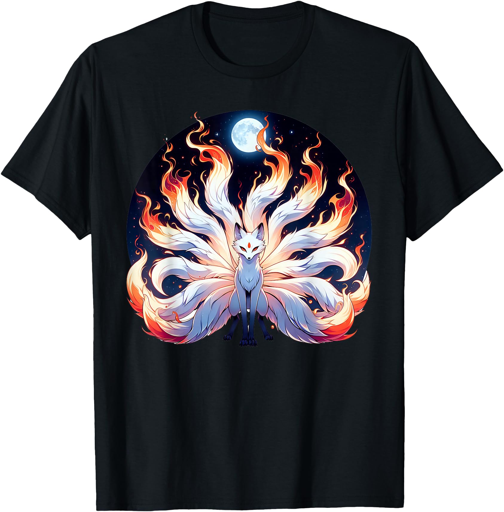 Original Anime Animal Japan Fox Kitsune Hoodie - Unique Graphic for Adults - T-Shirt, Sweatshirt, Hoodie