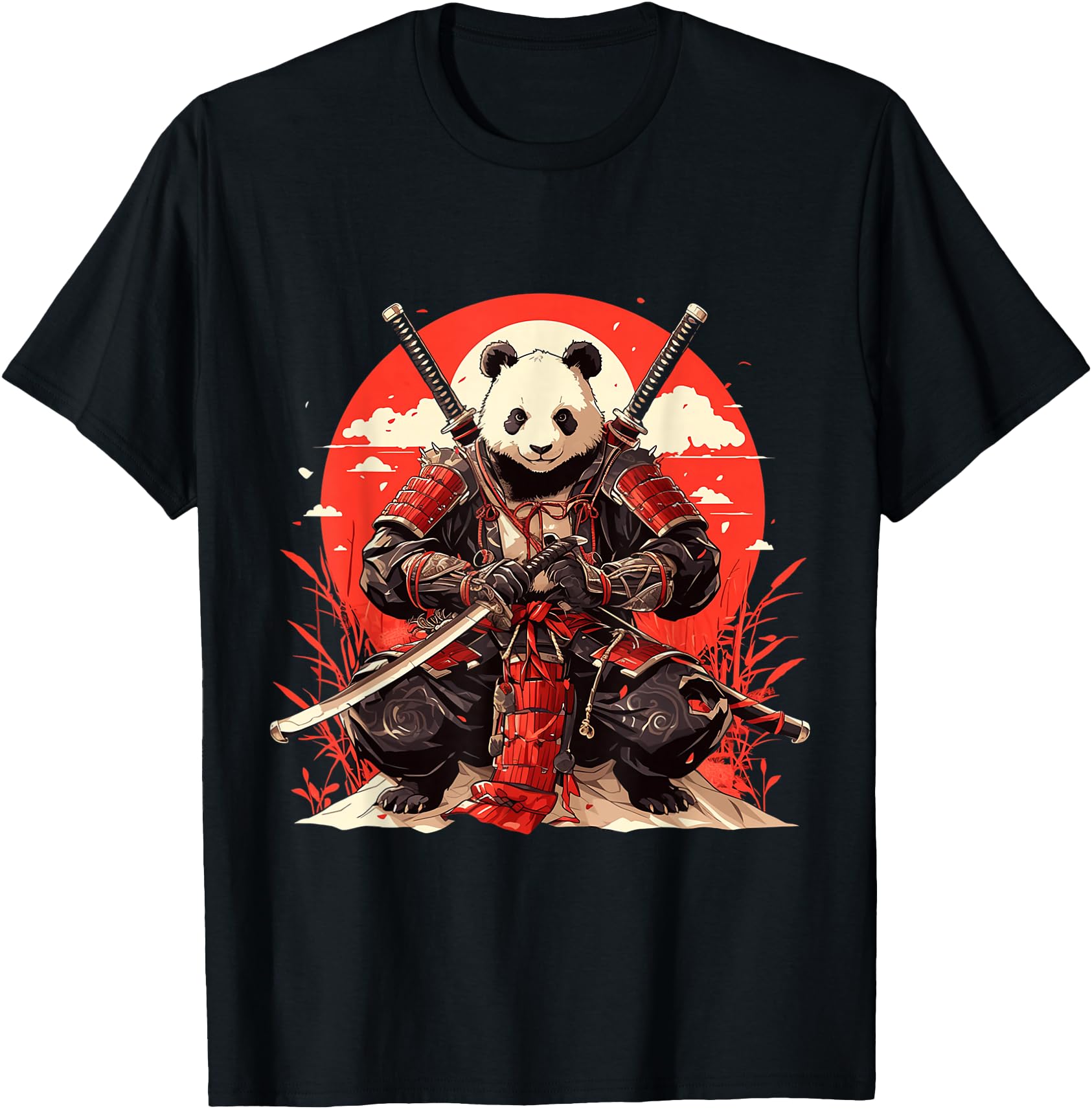 Authentic Japanese Art Panda Ninja T-Shirt - Custom Art Print for Adults - T-Shirt, Sweatshirt, Hoodie