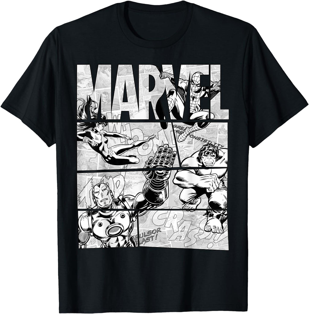 Authentic Marvel Avengers Black And Sweatshirt - Minimalist Print Unisex - T-Shirt, Sweatshirt, Hoodie
