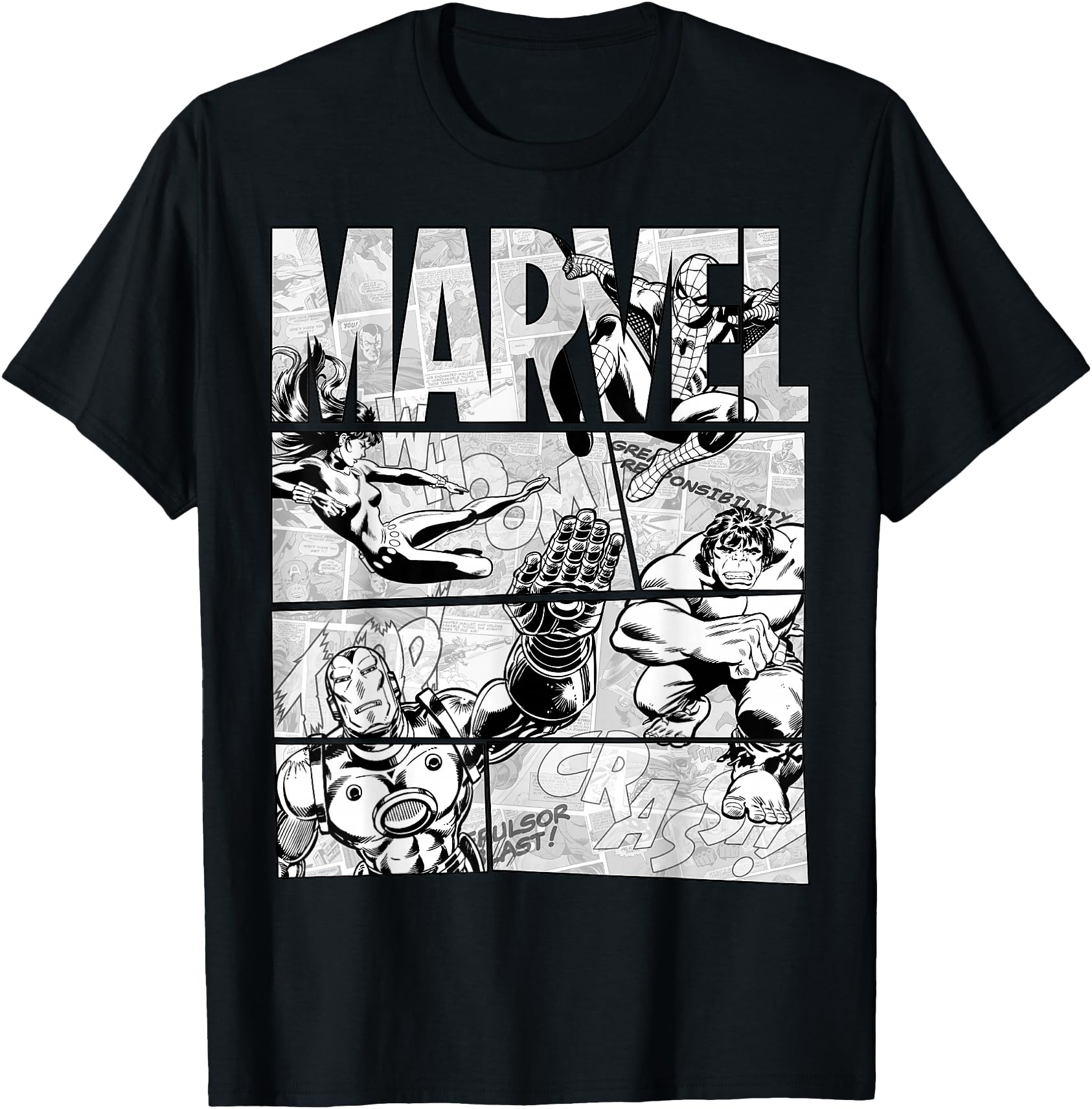 Authentic Marvel Avengers Black And Sweatshirt - Minimalist Print Unisex - T-Shirt, Sweatshirt, Hoodie