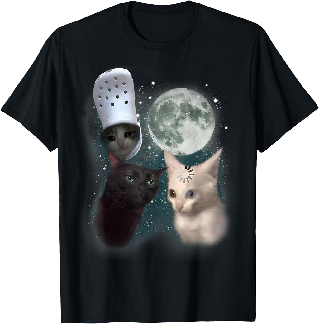 Goofy Ahh Cats Huh Cat Meme Weird Hoodie - Minimalist Print Men Women - T-Shirt, Sweatshirt, Hoodie