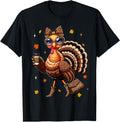 Original Leopard Turkey Drinking Coffee T-Shirt - Trendy Graphic Unisex - T-Shirt, Sweatshirt, Hoodie