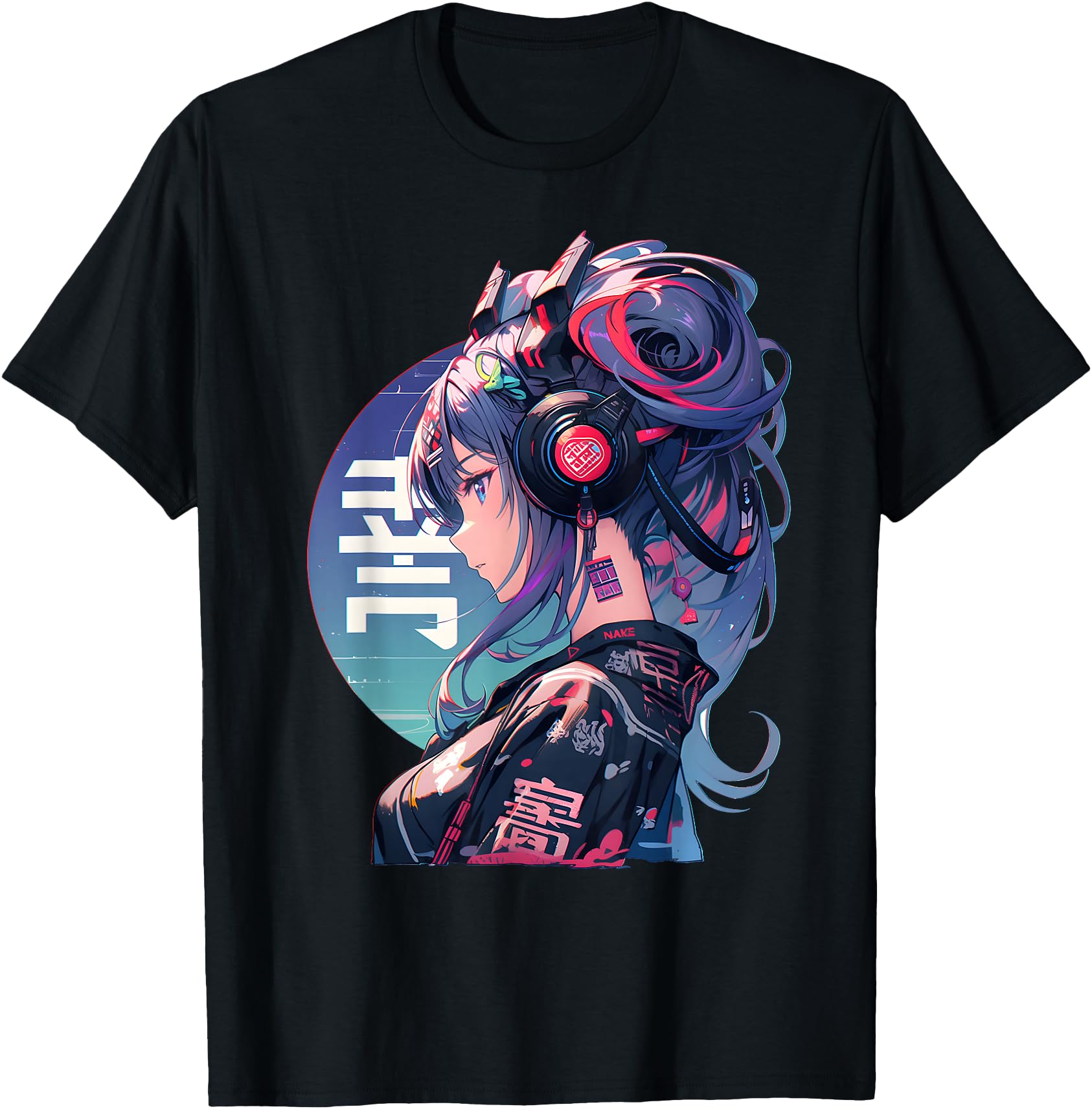 Manga Anime Aesthetic Cyberpunk T-Shirt - Custom Art Print Men Women - T-Shirt, Sweatshirt, Hoodie