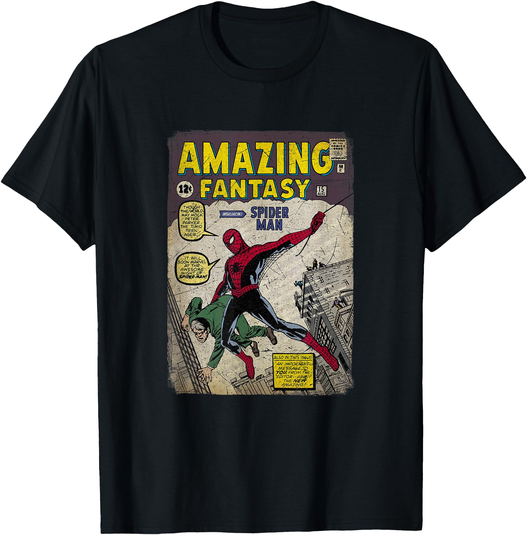 Handcrafted Marvel Comics Spider Sweatshirt - Trendy Graphic Men Women - T-Shirt, Sweatshirt, Hoodie