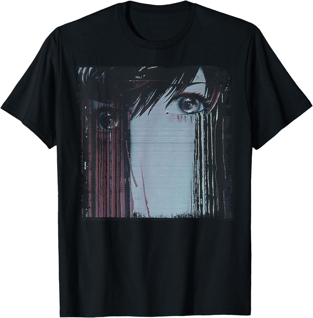 Original Dark Indie Anime Gothic Alt T-Shirt - Novelty Apparel for Adults - T-Shirt, Sweatshirt, Hoodie