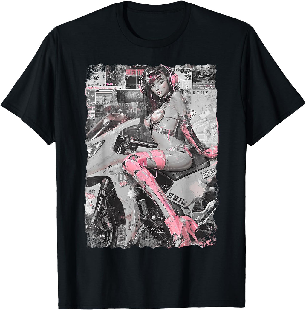 Supersport Bike Superbike Pin Up Racing Hoodie - Novelty Apparel Unisex - T-Shirt, Sweatshirt, Hoodie