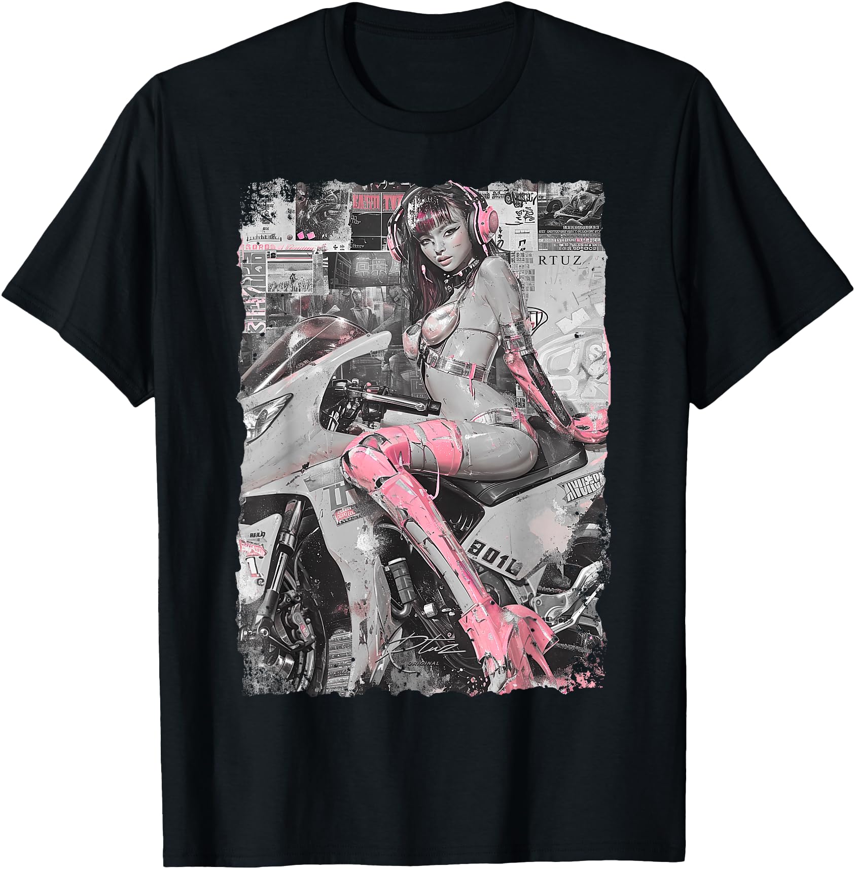 Supersport Bike Superbike Pin Up Racing Hoodie - Novelty Apparel Unisex - T-Shirt, Sweatshirt, Hoodie