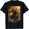 Japanese Samurai General Fighting Hoodie - Streetwear Style for Adults - T-Shirt, Sweatshirt, Hoodie