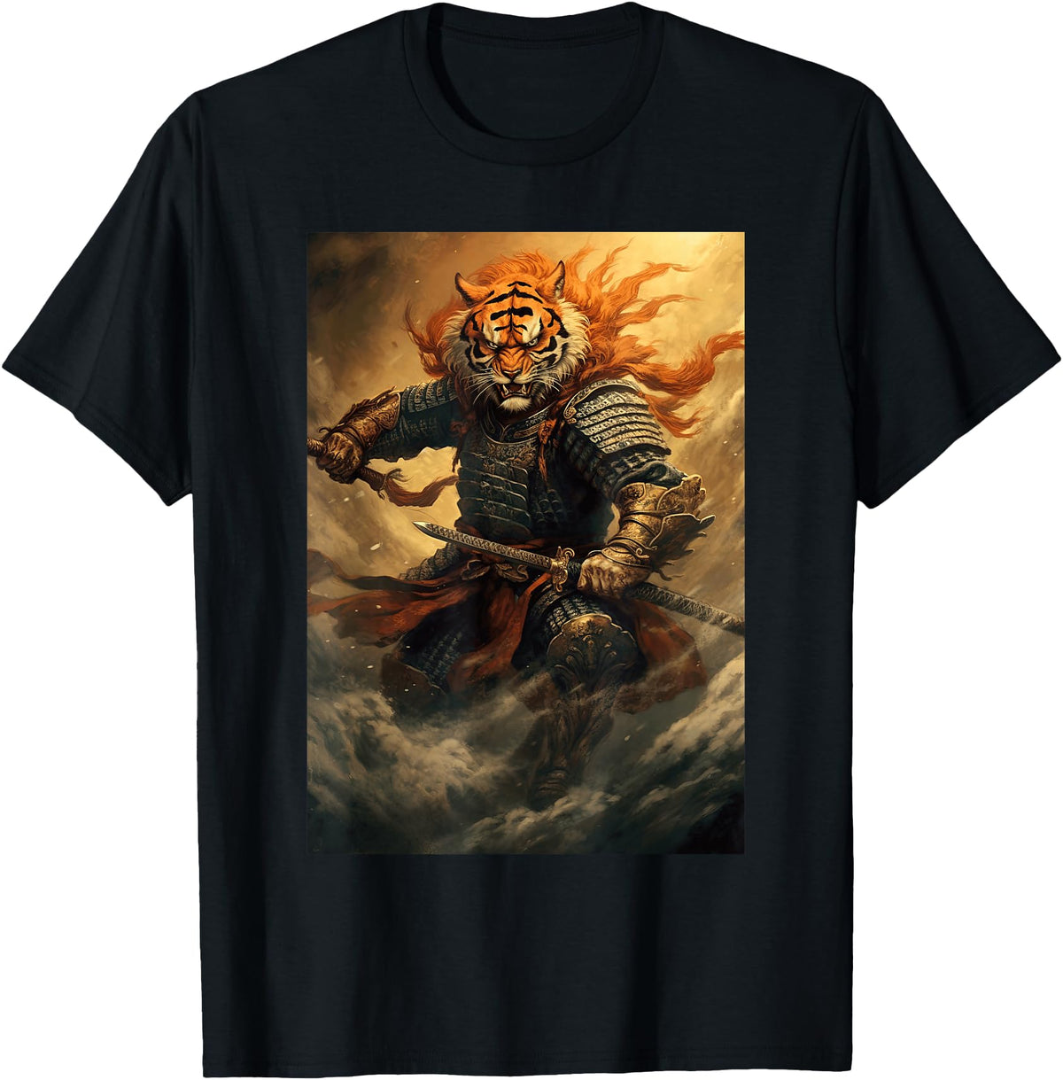 Japanese Samurai General Fighting Hoodie - Streetwear Style for Adults - T-Shirt, Sweatshirt, Hoodie