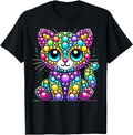 Happy Dot Day Colorful Polka Dot Cat Hoodie - Custom Art Print Men Women - T-Shirt, Sweatshirt, Hoodie