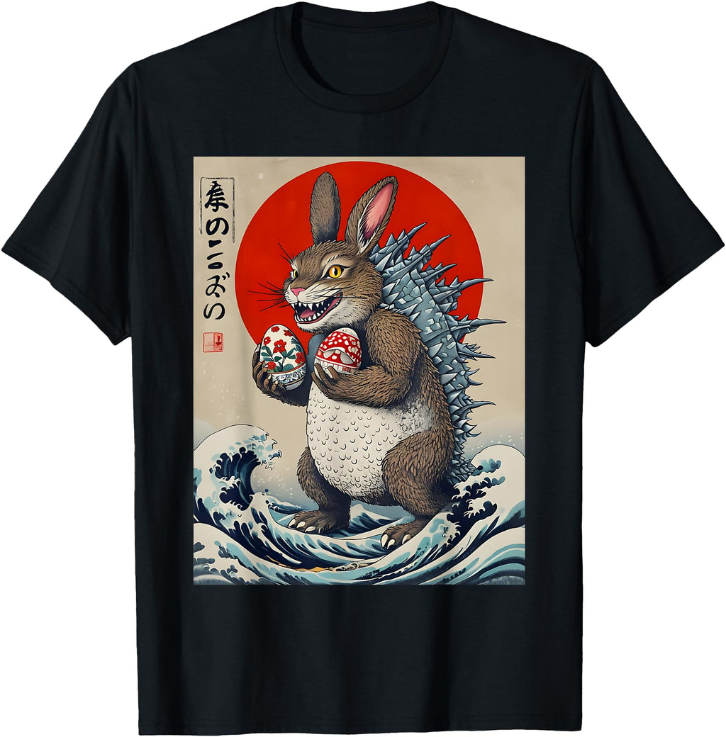 Exclusive Bunnyzilla Japanese T-Shirt - Casual Everyday Wear for Adults - T-Shirt, Sweatshirt, Hoodie