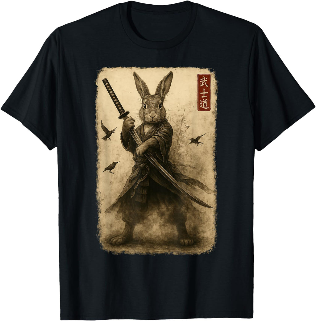 Original Samurai Bunny Japanese Art Sweatshirt - Unique Graphic Men Women - T-Shirt, Sweatshirt, Hoodie