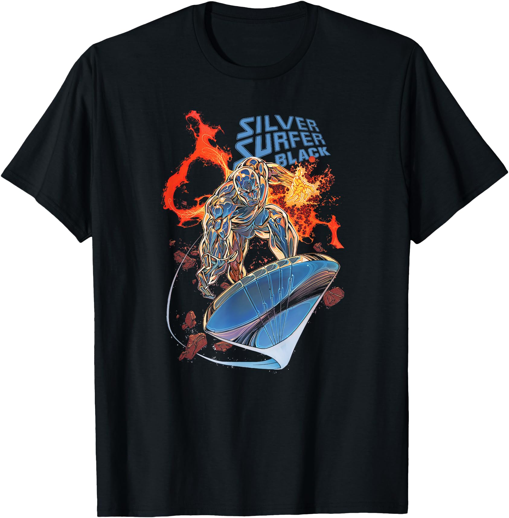 Marvel Silver Surfer Black 1 Comic Hoodie - Custom Art Print Men Women - T-Shirt, Sweatshirt, Hoodie