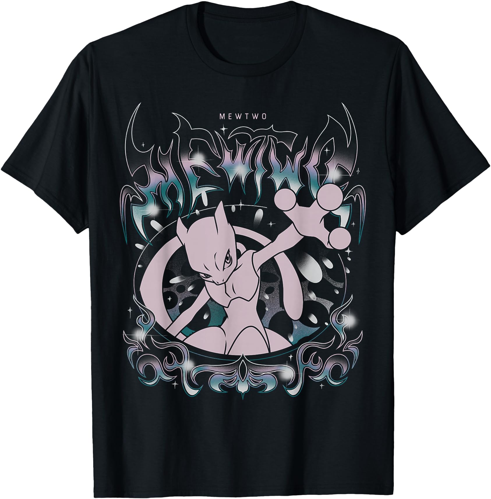 Pok Mon Mewtwo Grunge Oversized Exclusive Sweatshirt - Graphic Print Unisex - T-Shirt, Sweatshirt, Hoodie