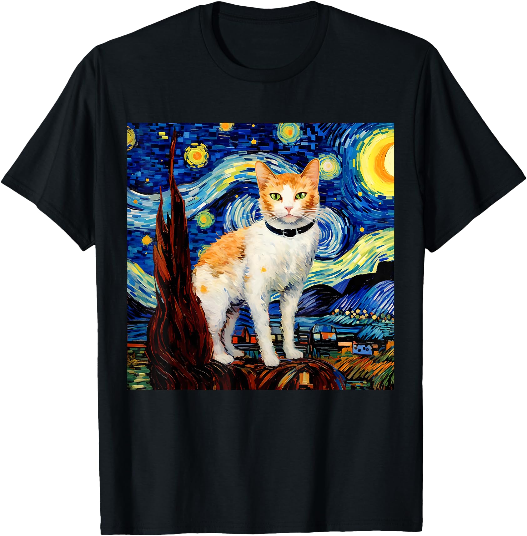 Authentic Surreal Starry Night Japanese Hoodie - Novelty Apparel Men Women - T-Shirt, Sweatshirt, Hoodie