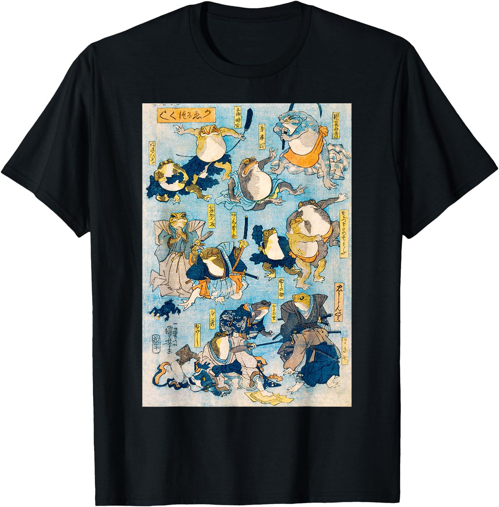 Handcrafted Japan Art Utagawa T-Shirt - Aesthetic Graphic Men Women - T-Shirt, Sweatshirt, Hoodie