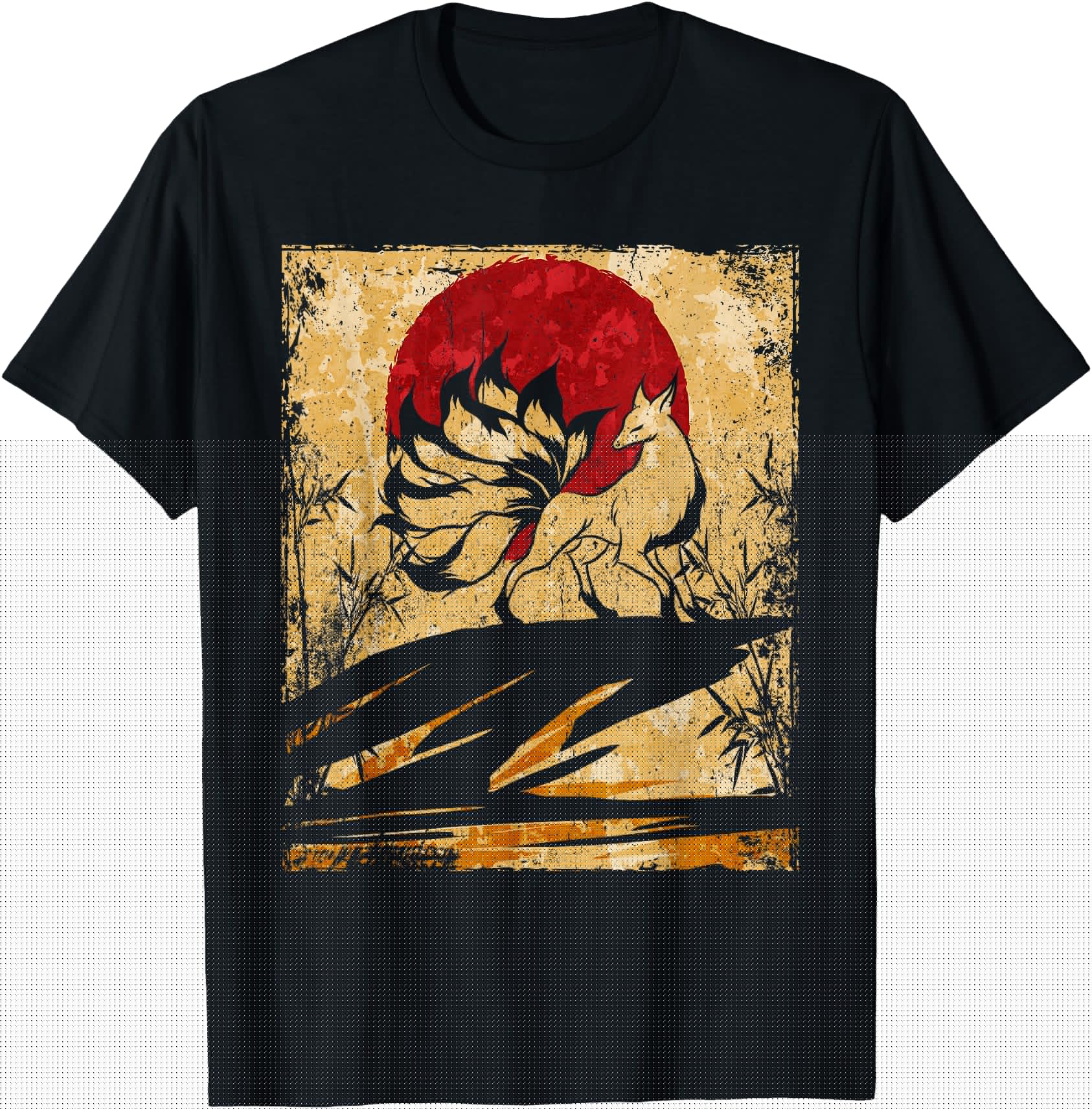 Original Nine Tailed Fox Japanese T-Shirt - Streetwear Style for Adults - T-Shirt, Sweatshirt, Hoodie