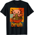 Handcrafted Axolotl Eating Japanese Hoodie - Custom Art Print for Adults - T-Shirt, Sweatshirt, Hoodie