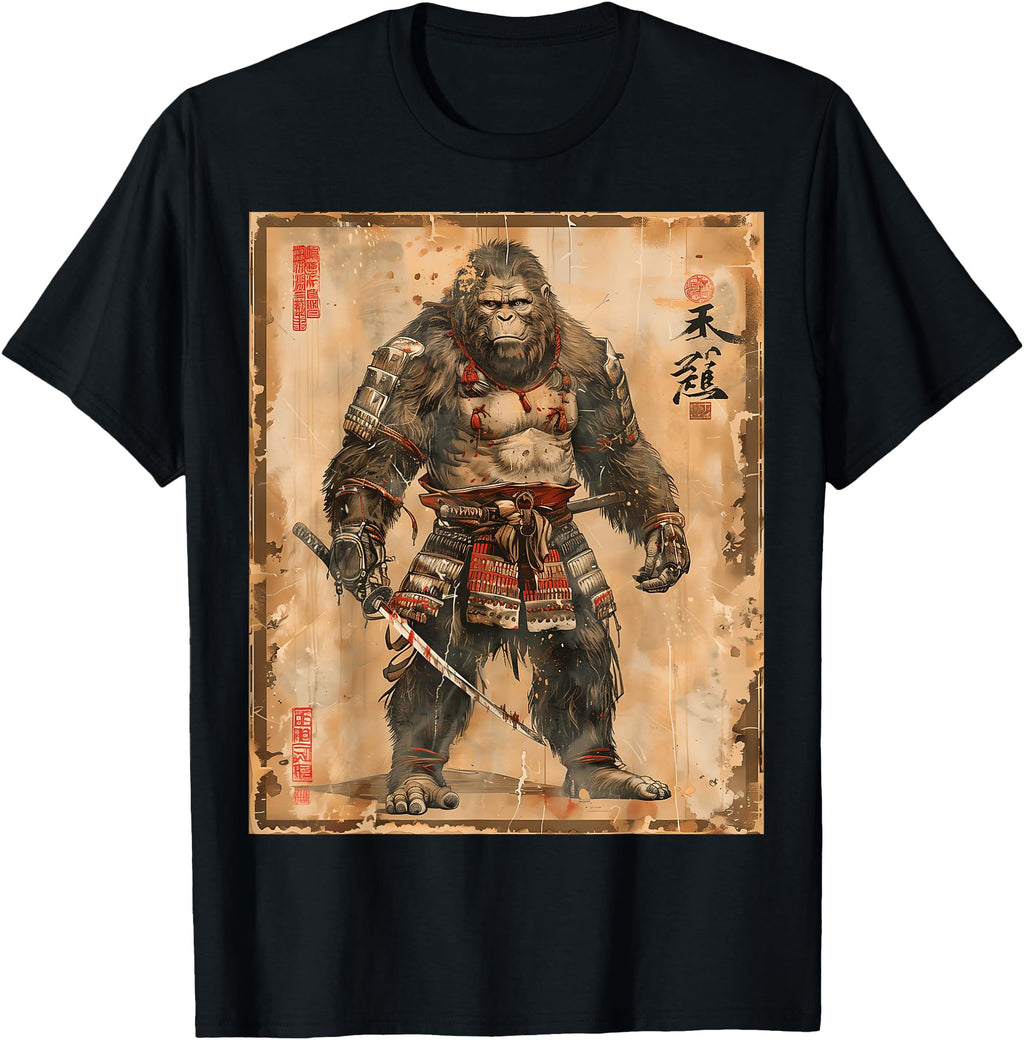 Authentic Samurai Bigfoot Sasquatch Hoodie - Novelty Apparel Men Women - T-Shirt, Sweatshirt, Hoodie