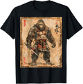 Authentic Samurai Bigfoot Sasquatch Hoodie - Novelty Apparel Men Women - T-Shirt, Sweatshirt, Hoodie
