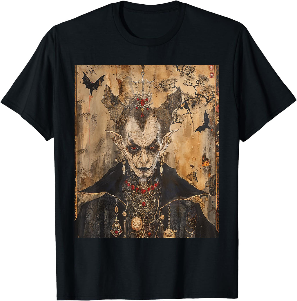 Original Scary Japanese Dracula Vampire T-Shirt - Novelty Apparel Unisex - T-Shirt, Sweatshirt, Hoodie