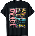 Tokyo City Synthwave Racing Car Sweatshirt - Minimalist Print for Adults - T-Shirt, Sweatshirt, Hoodie