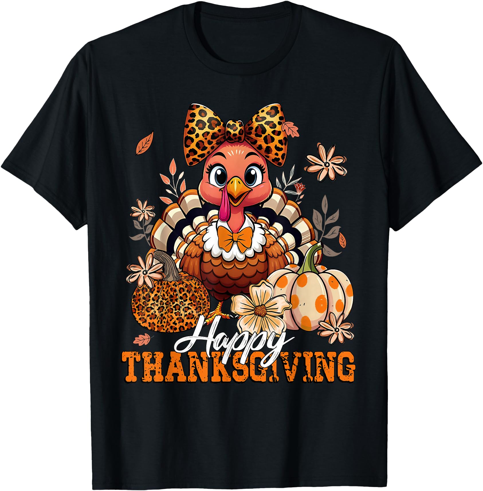 Pumpkin Turkey Happy Sweatshirt - Aesthetic Graphic for Adults - T-Shirt, Sweatshirt, Hoodie