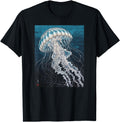 Original Japanese Art Jelly Fish T-Shirt - Trendy Graphic for Adults - T-Shirt, Sweatshirt, Hoodie