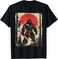 Bigfoot Samurai Japanese Sword T-Shirt - Fun Novelty Design Men Women - T-Shirt, Sweatshirt, Hoodie