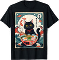 Original Cat Ramen Japanese Tees T-Shirt - Aesthetic Graphic Men Women - T-Shirt, Sweatshirt, Hoodie