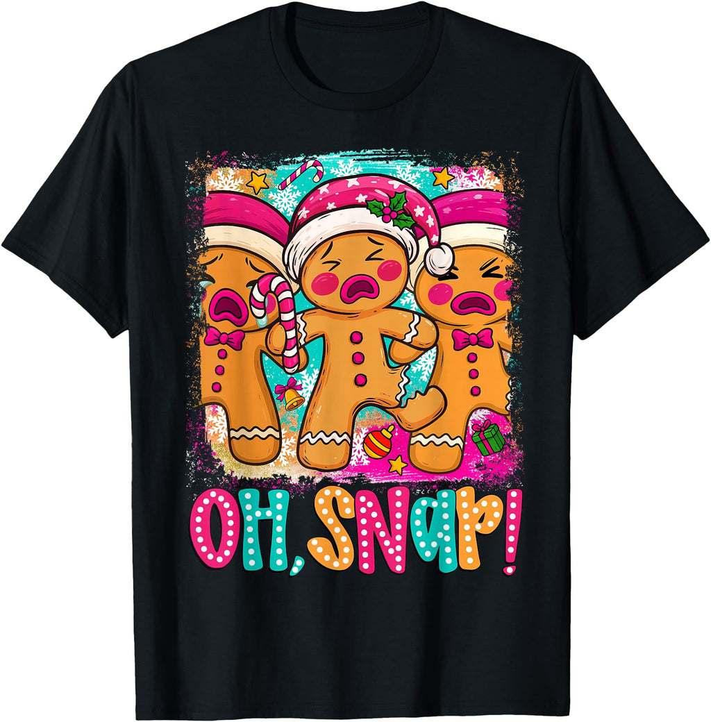 Oh Snap Gingerbread Cookie Baking Hoodie - Casual Everyday Wear for Adults - T-Shirt, Sweatshirt, Hoodie