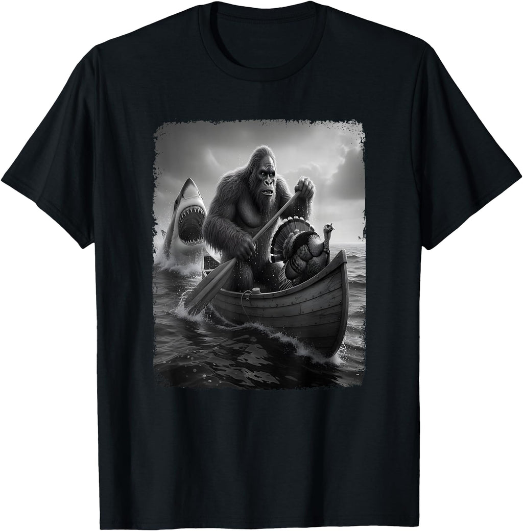 Original Bigfoot Shark Selfie Sweatshirt - Trendy Graphic for Adults - T-Shirt, Sweatshirt, Hoodie