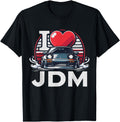 Exclusive I Love Jdm I Heart Racing T-Shirt - Custom Art Print for Adults - T-Shirt, Sweatshirt, Hoodie