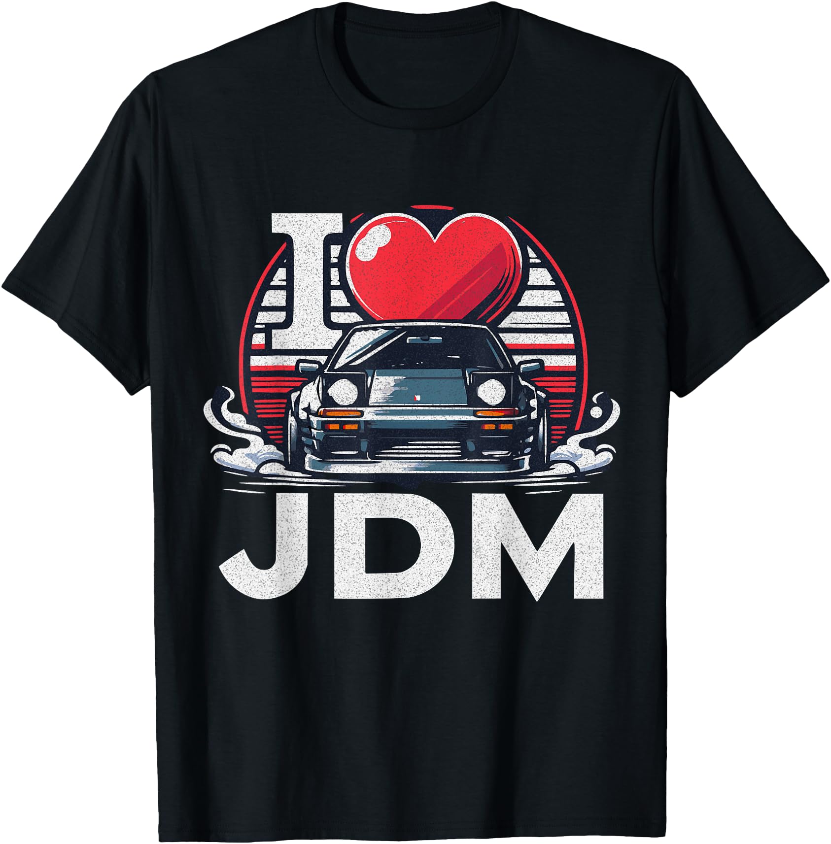 Exclusive I Love Jdm I Heart Racing T-Shirt - Custom Art Print for Adults - T-Shirt, Sweatshirt, Hoodie