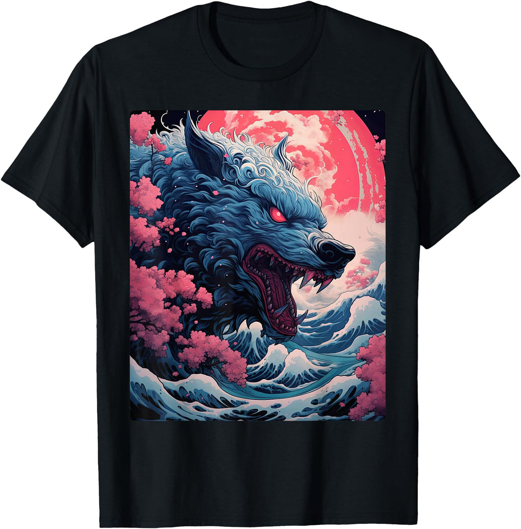 Japan Anime Wolf Kitsune Samurai Sweatshirt - Novelty Apparel Men Women - T-Shirt, Sweatshirt, Hoodie