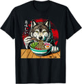 Original Wolf Eating Ramen Sweatshirt - Novelty Apparel for Adults - T-Shirt, Sweatshirt, Hoodie
