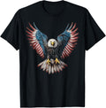 American Flag Bald Eagle 4th of July USA Patriotic - Adult & Kids T-Shirts, Sweatshirts & Hoodies apparel design preview 1