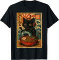 Original Kawaii Gamer Cat Ramen Japanese T-Shirt - Novelty Apparel Unisex - T-Shirt, Sweatshirt, Hoodie