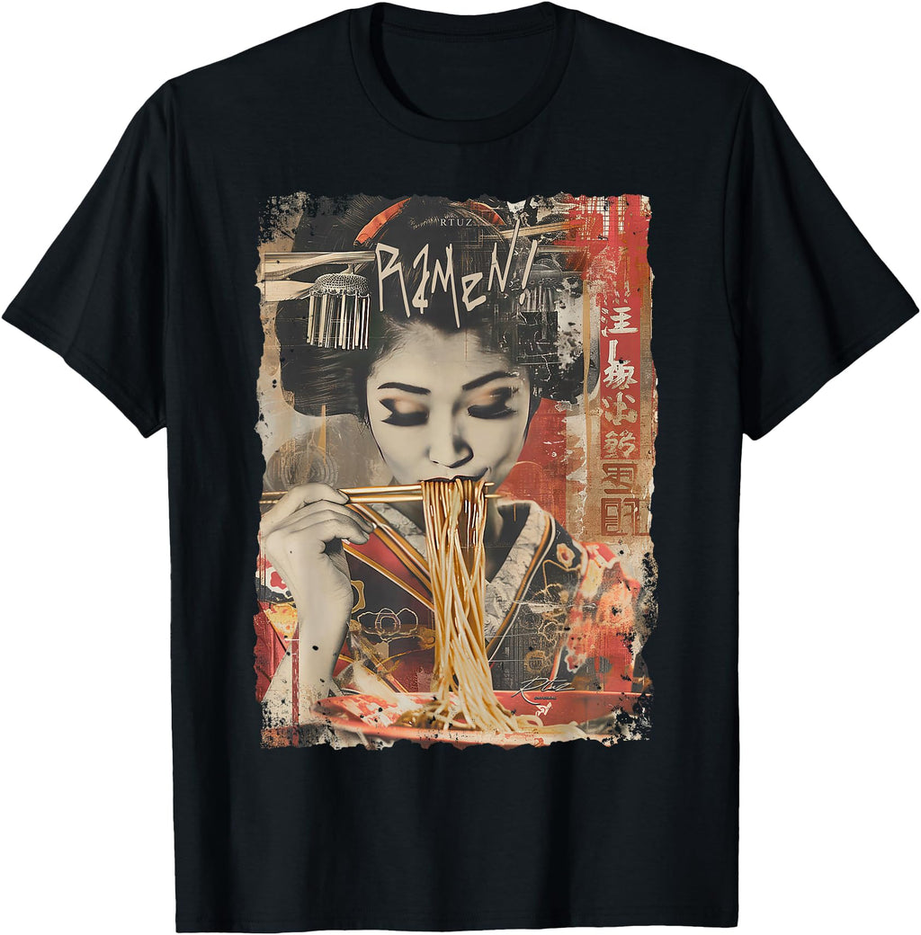 Handcrafted Ramen Noodles Kawaii T-Shirt - Casual Everyday Wear Unisex - T-Shirt, Sweatshirt, Hoodie