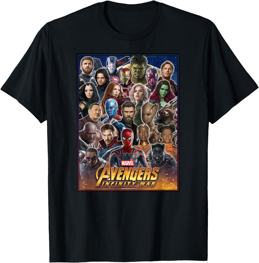 Handcrafted Marvel Avengers Infinity T-Shirt - Graphic Print for Adults - T-Shirt, Sweatshirt, Hoodie