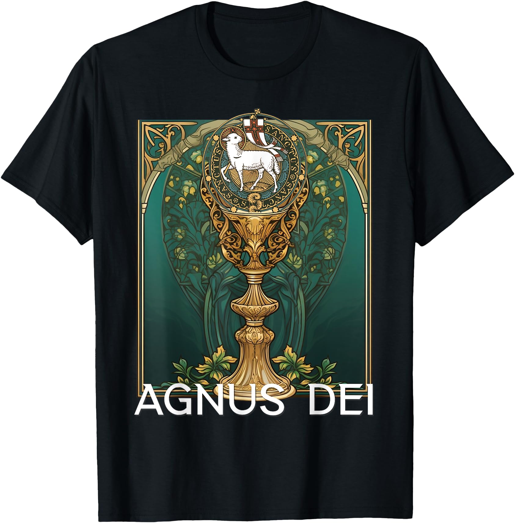 Handcrafted Agnus Dei Sanctus Sweatshirt - Minimalist Print Unisex - T-Shirt, Sweatshirt, Hoodie