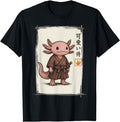 Samurai Axolotl Japanese Art Anime T-Shirt - Novelty Apparel for Adults - T-Shirt, Sweatshirt, Hoodie