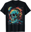 Exclusive Cosmic Skull Dj T S 6Xl Rare Hoodie - Unique Graphic Unisex - T-Shirt, Sweatshirt, Hoodie